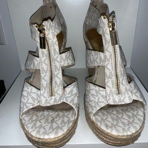 Michael Kors Sandal Wedges White 9